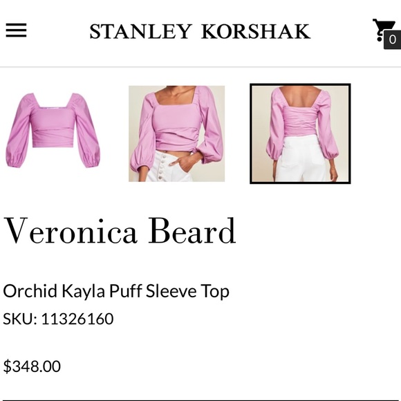 Veronica Beard Kayla puff sleeve - Picture 7 of 9